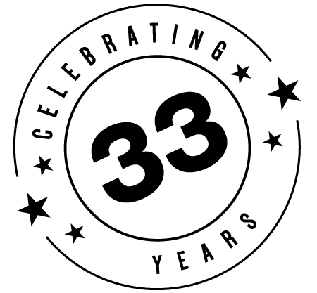 Blitzprint 33 Year Badge